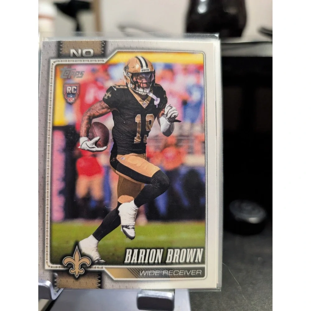 2026 Topps Football Barion Brown 386 New Orleans Saints RC LSU Wide Receiver